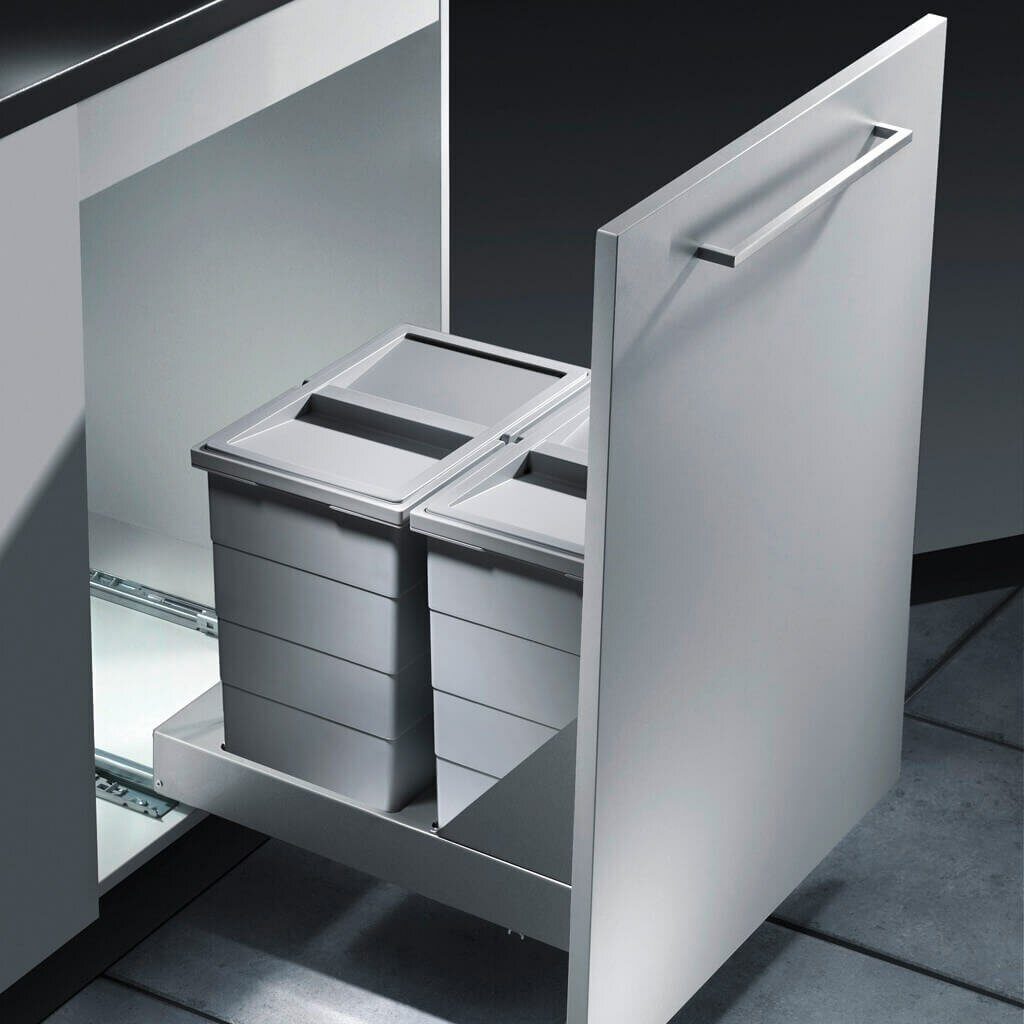 Мусорное ведро выдвижное 48л Bottom-Mount Hailo 3616411